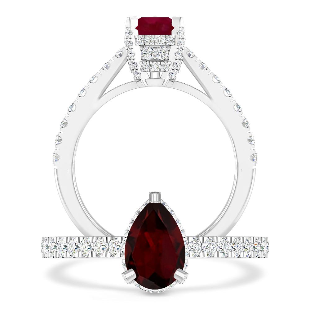 White Gold - Garnet