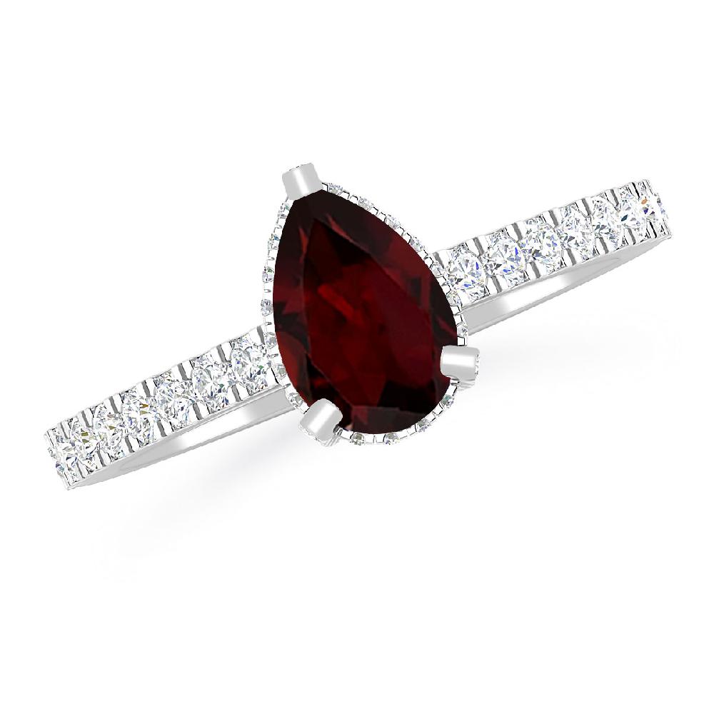 White Gold - Garnet