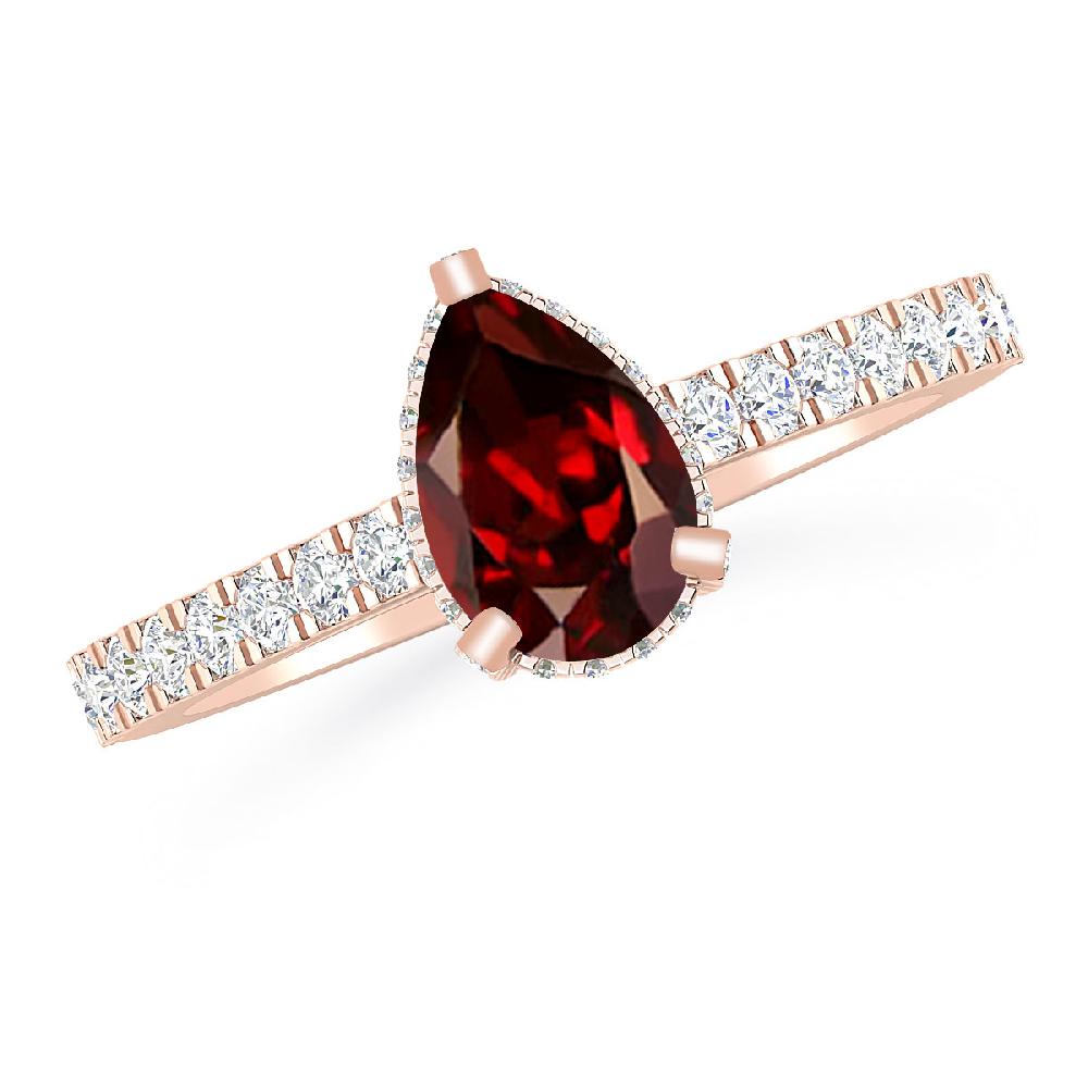 Rose Gold - Garnet