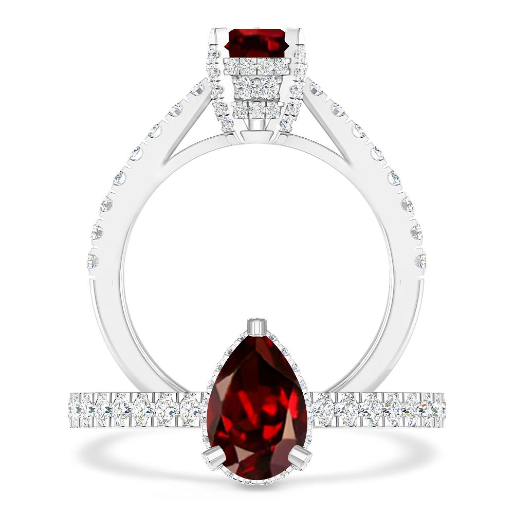 White Gold - Garnet