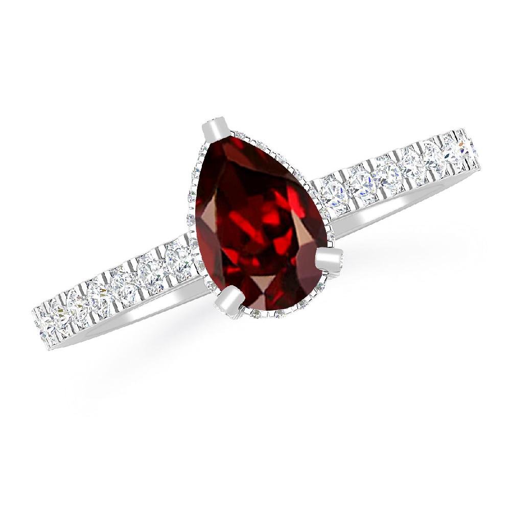 White Gold - Garnet