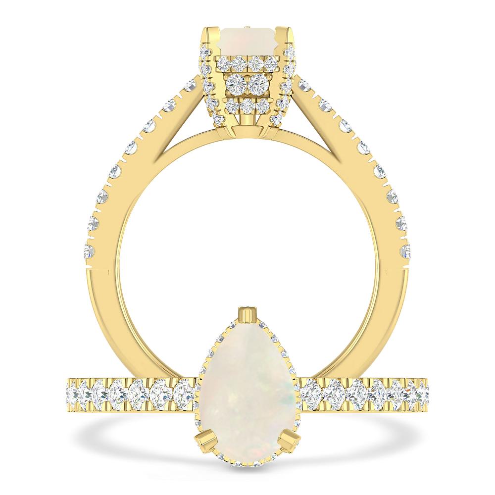 Yellow Gold - Opal