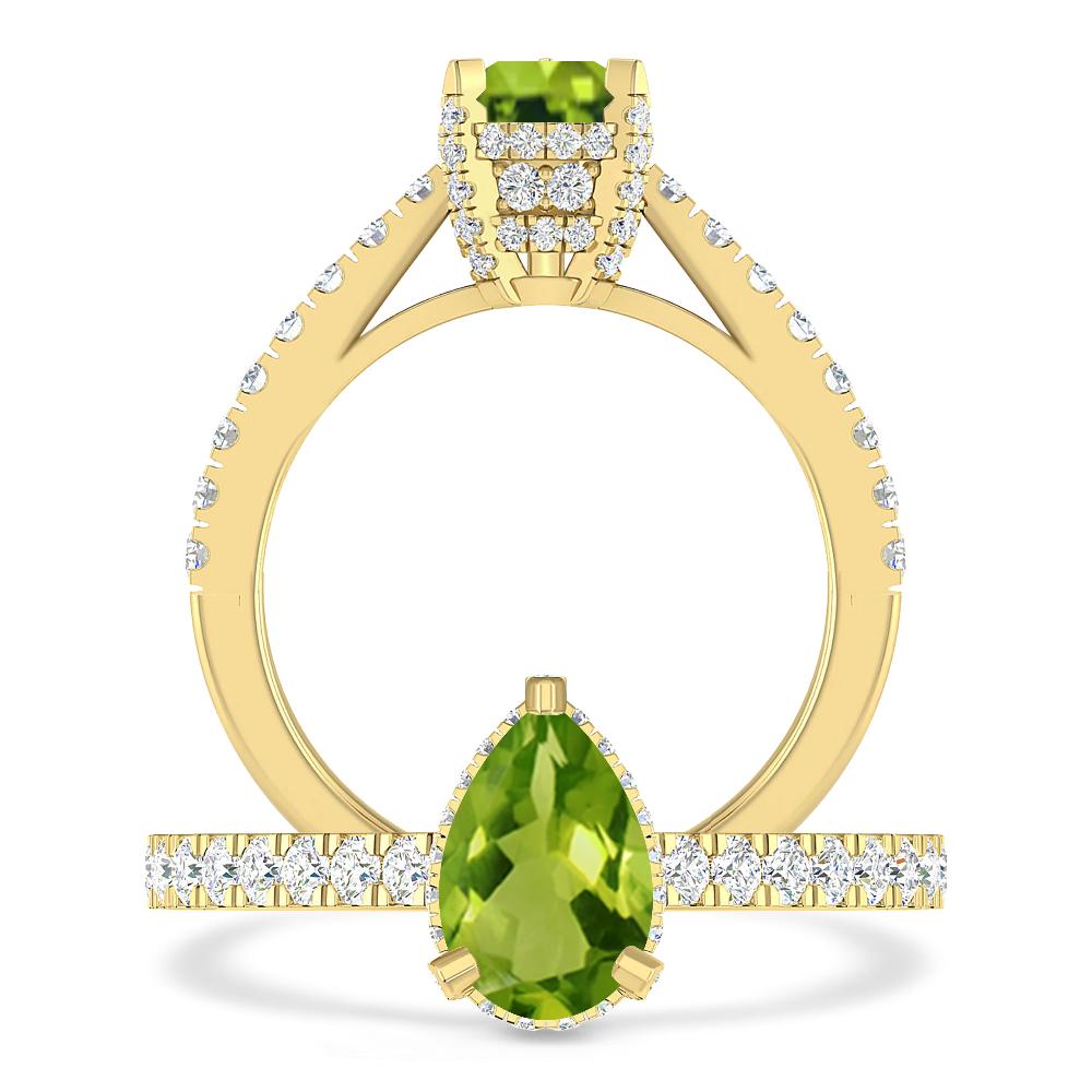 Yellow Gold - Peridot