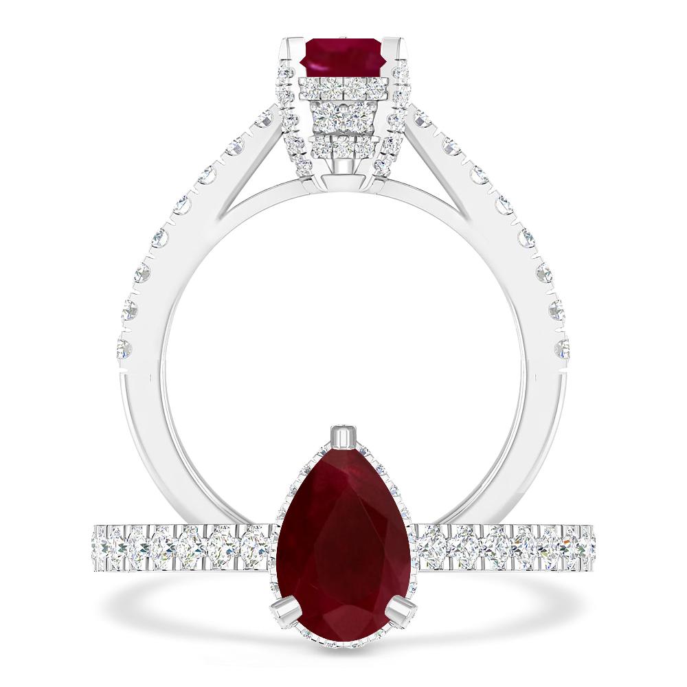 White Gold - Ruby