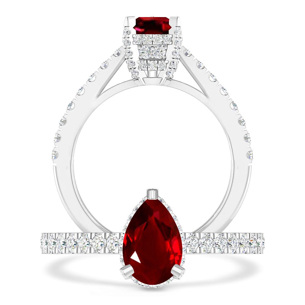 White Gold - Ruby