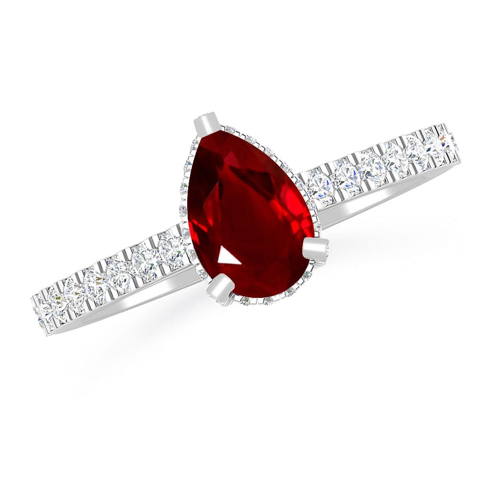 White Gold - Ruby