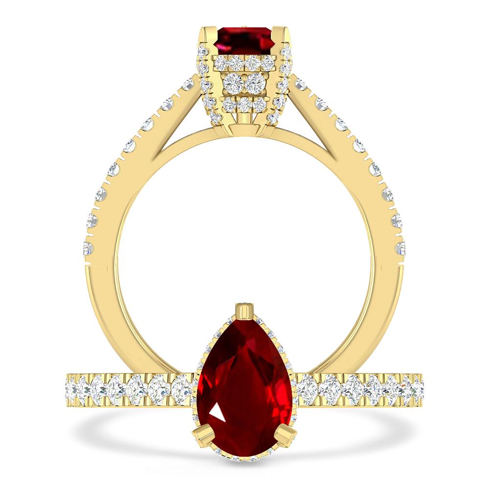 Yellow Gold - Ruby