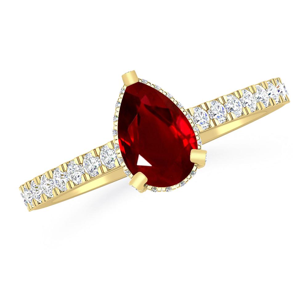 Yellow Gold - Ruby