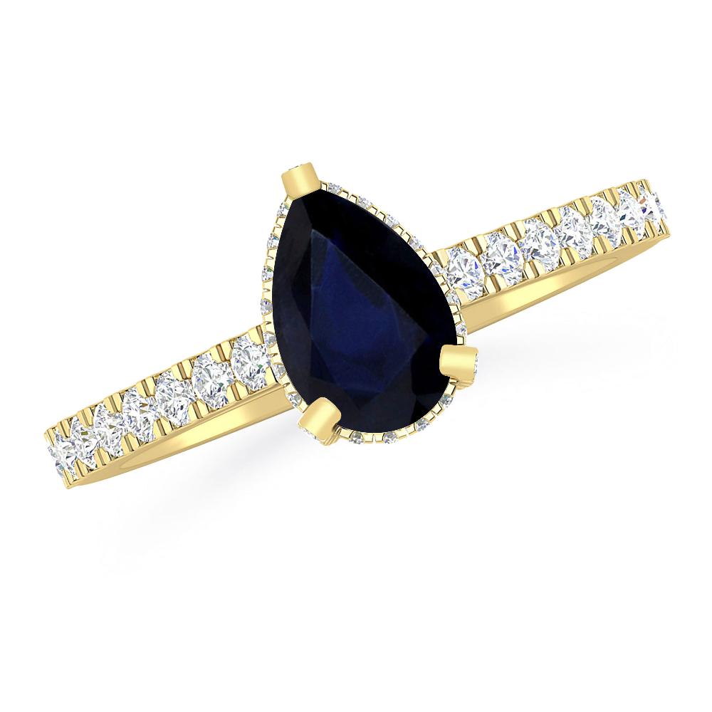 Yellow Gold - Sapphire