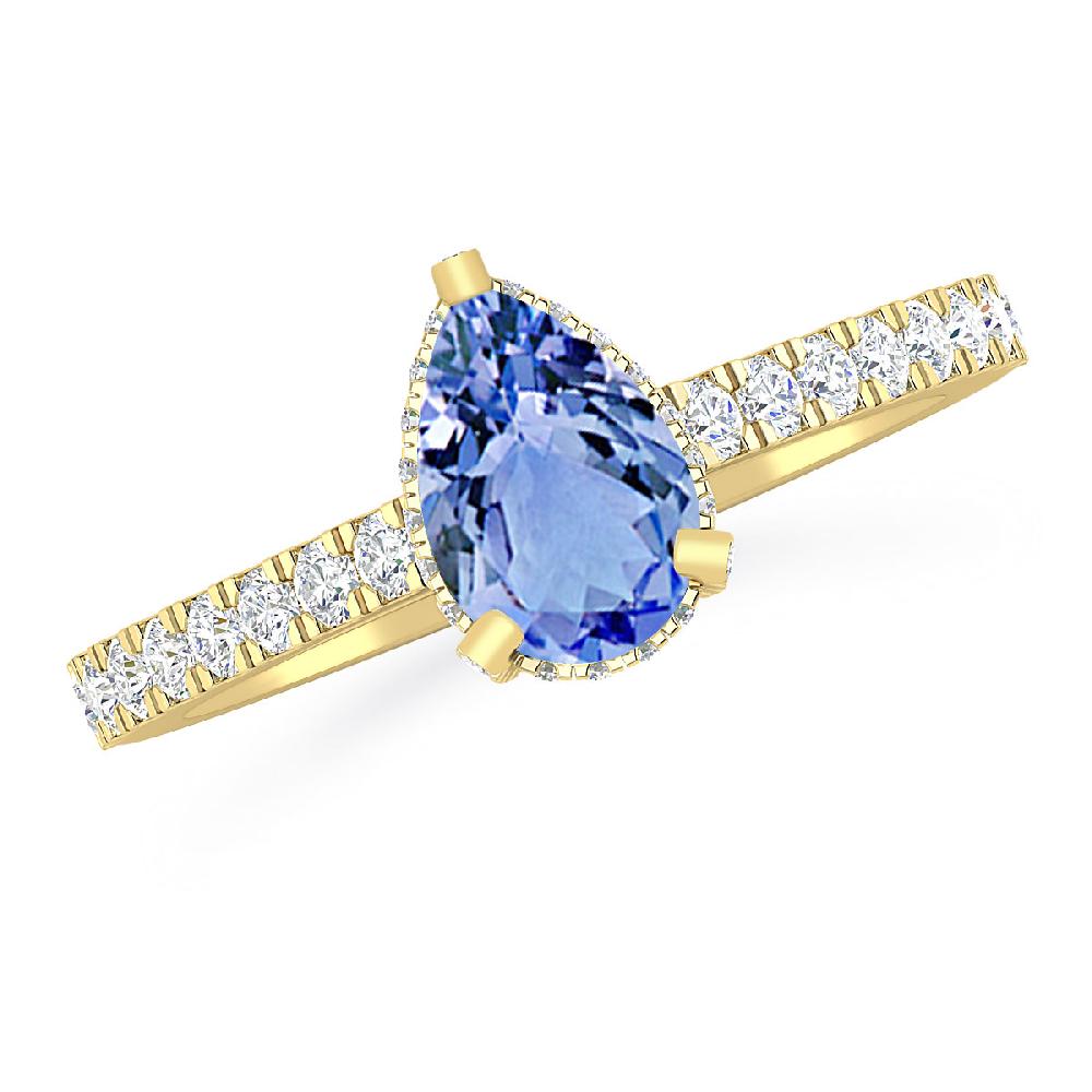 Yellow Gold - Tanzanite