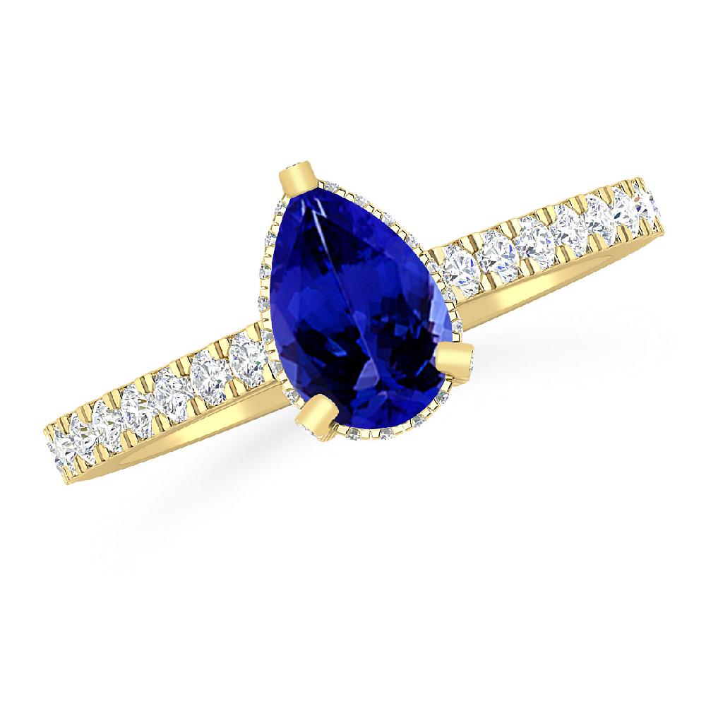 Yellow Gold - Tanzanite