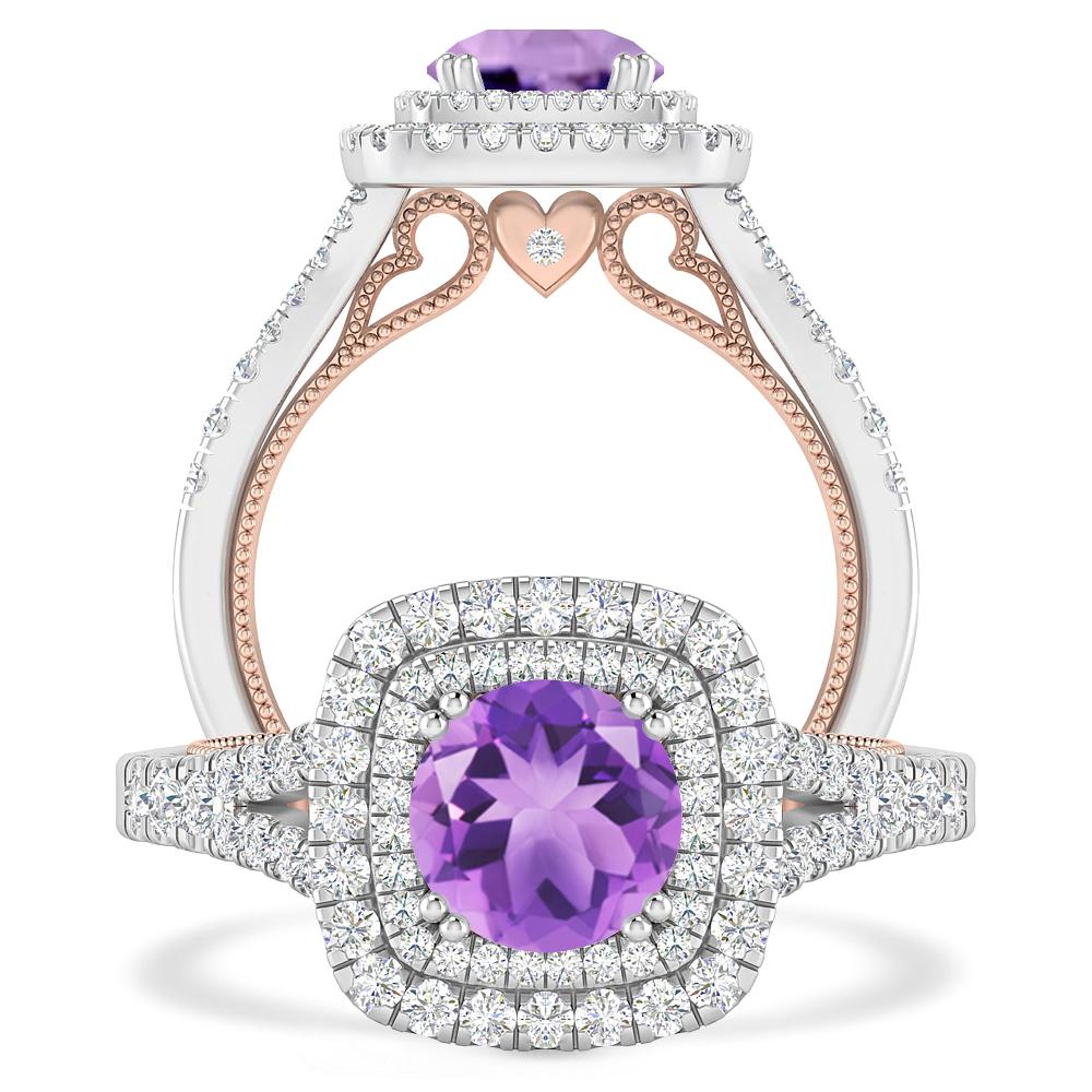 White Gold - Amethyst