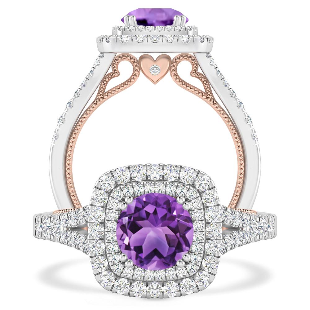 White Gold - Amethyst