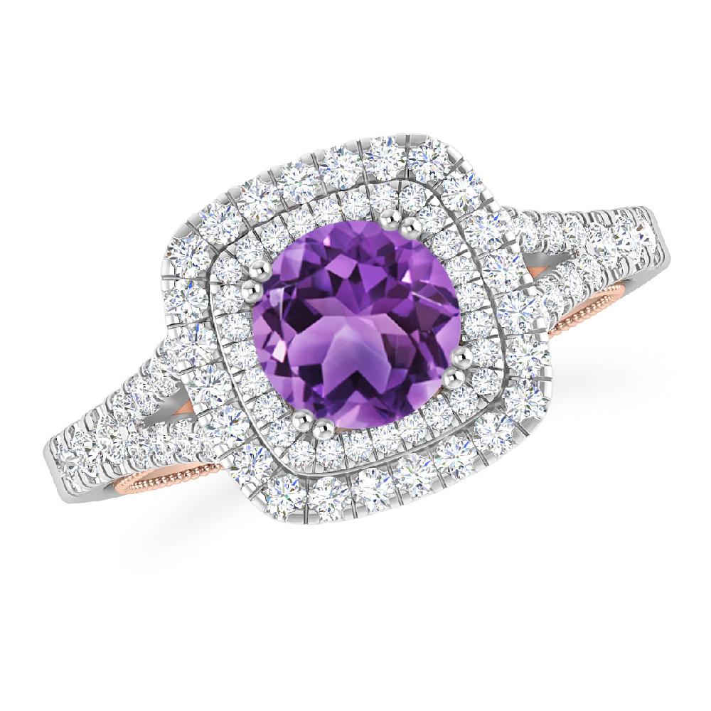 White Gold - Amethyst