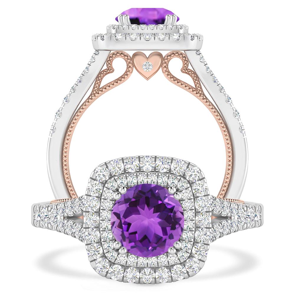 White Gold - Amethyst