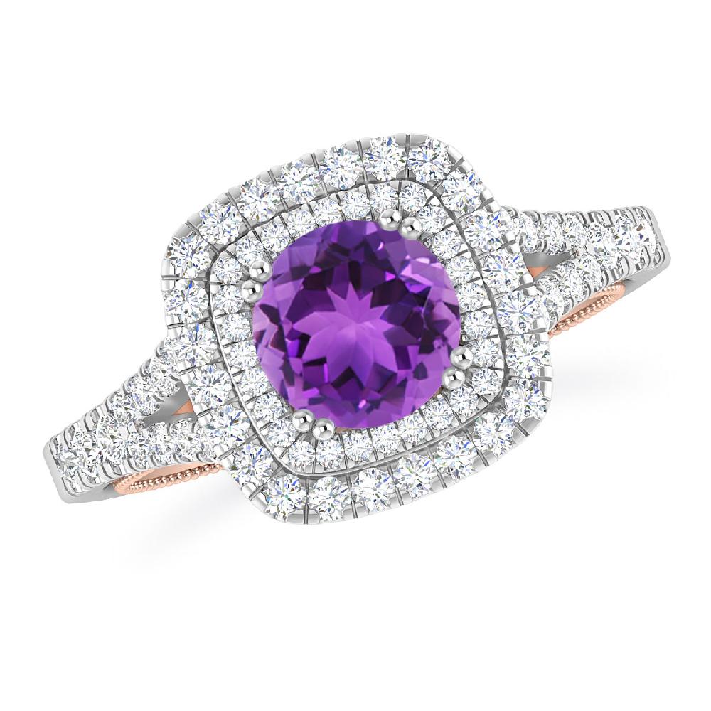 White Gold - Amethyst