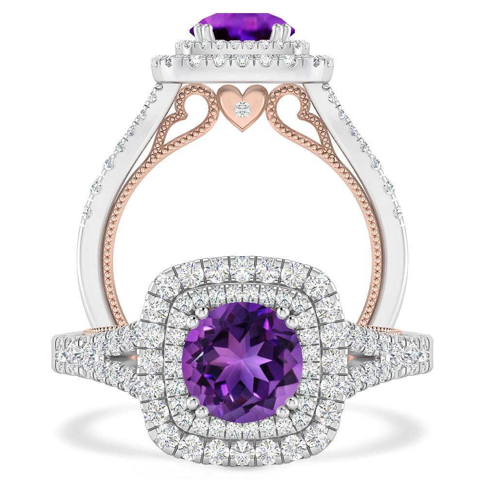 White Gold - Amethyst