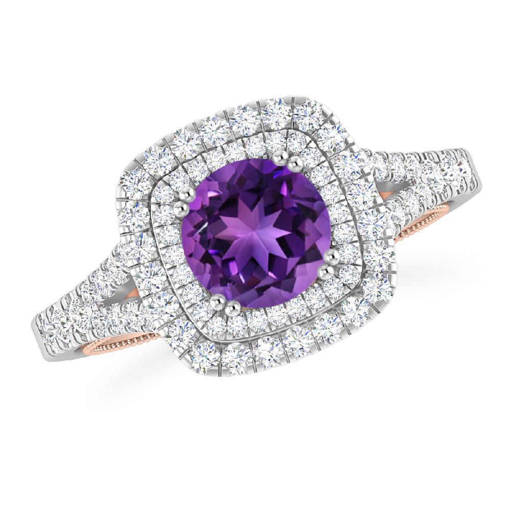 White Gold - Amethyst