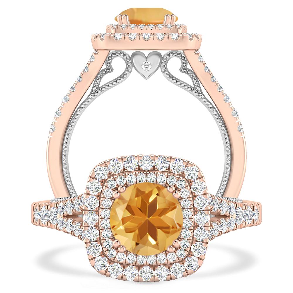 Rose Gold - Citrine