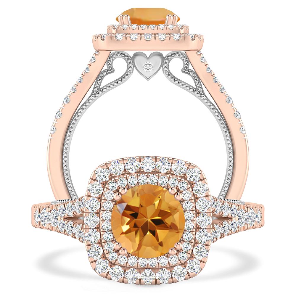 Rose Gold - Citrine