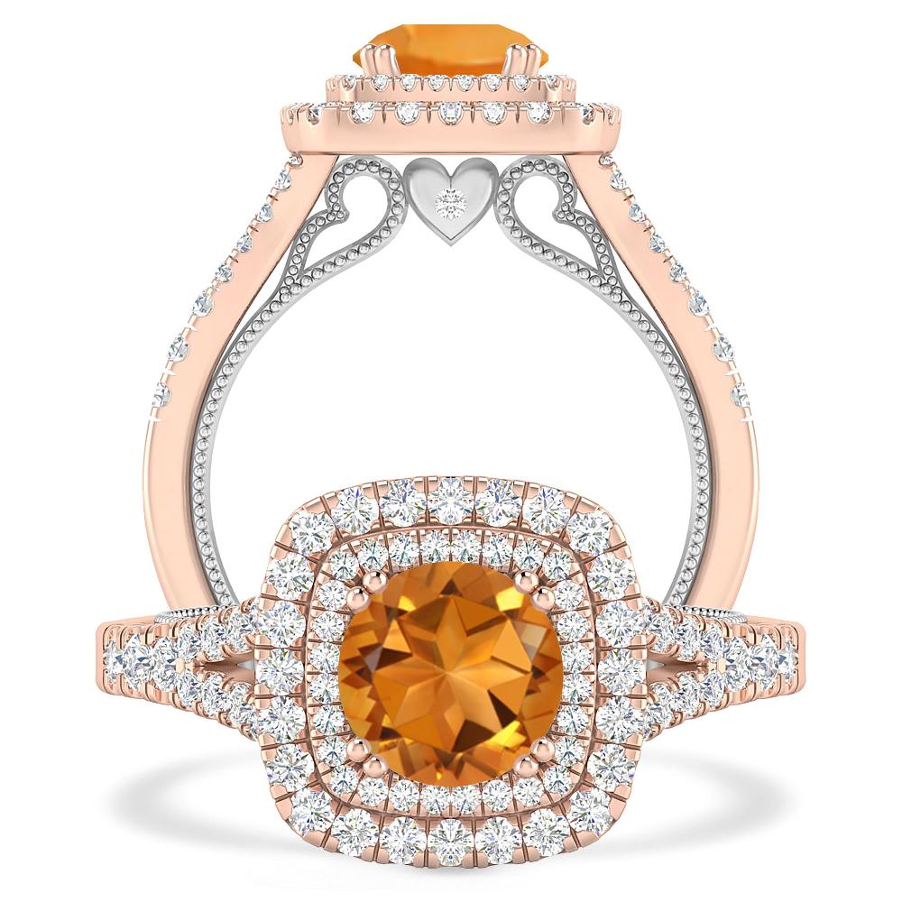 Rose Gold - Citrine