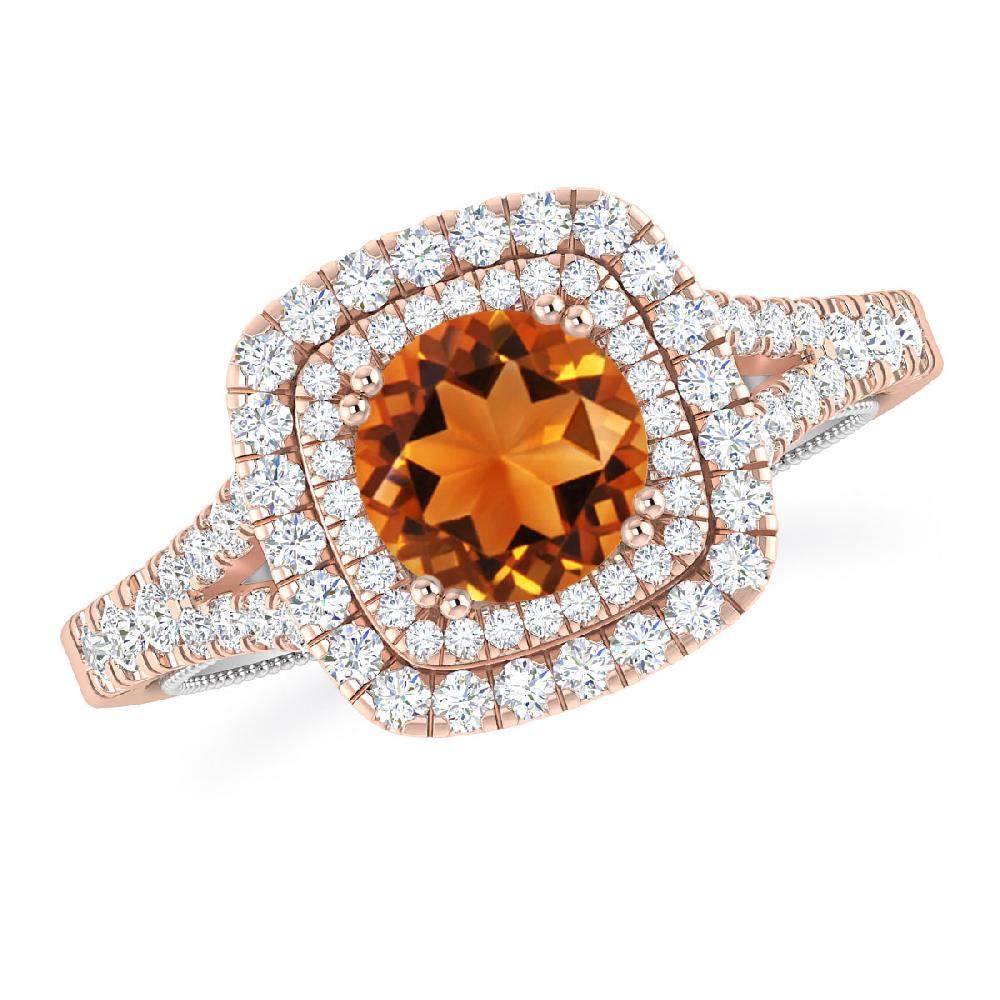 Rose Gold - Citrine