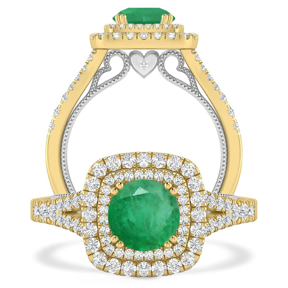 Yellow Gold - Emerald