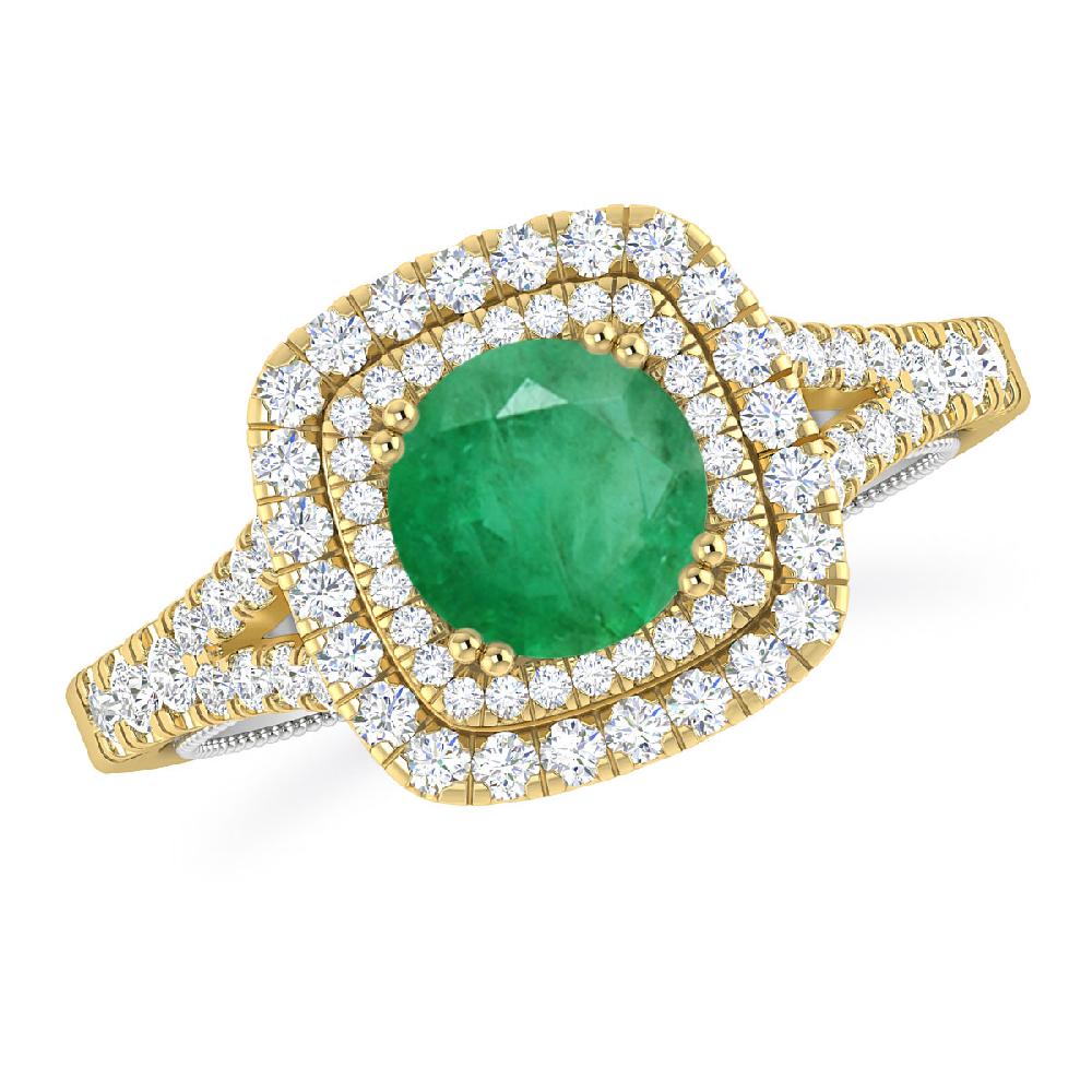 Yellow Gold - Emerald