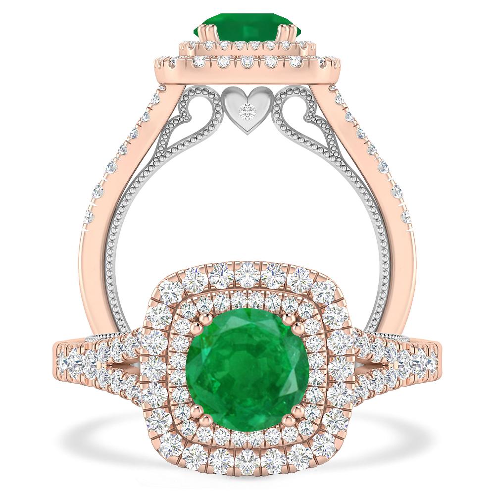 Rose Gold - Emerald