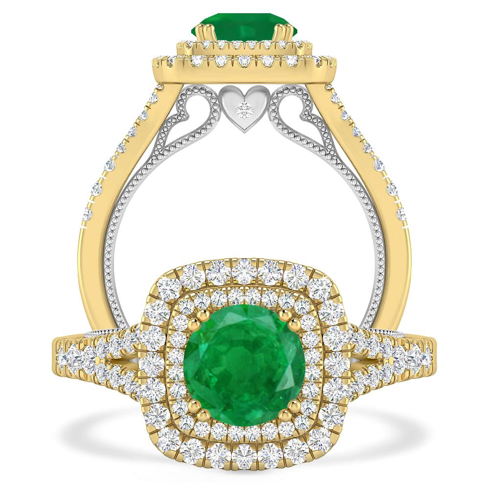 Yellow Gold - Emerald