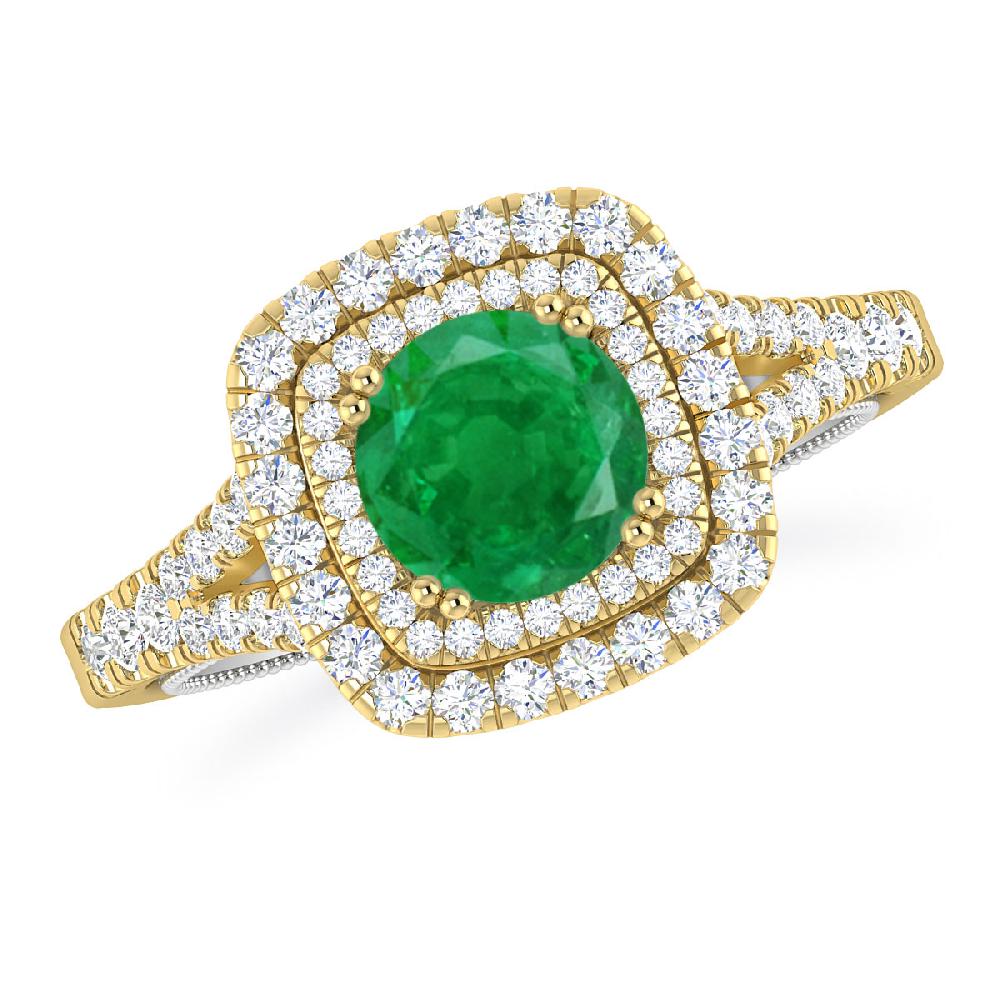 Yellow Gold - Emerald