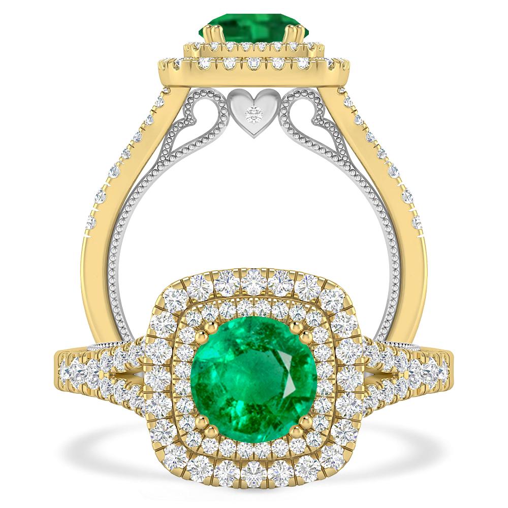 Yellow Gold - Emerald