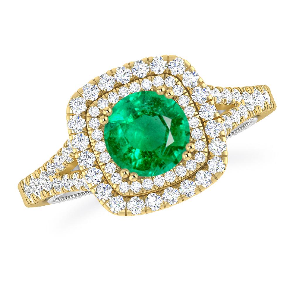 Yellow Gold - Emerald