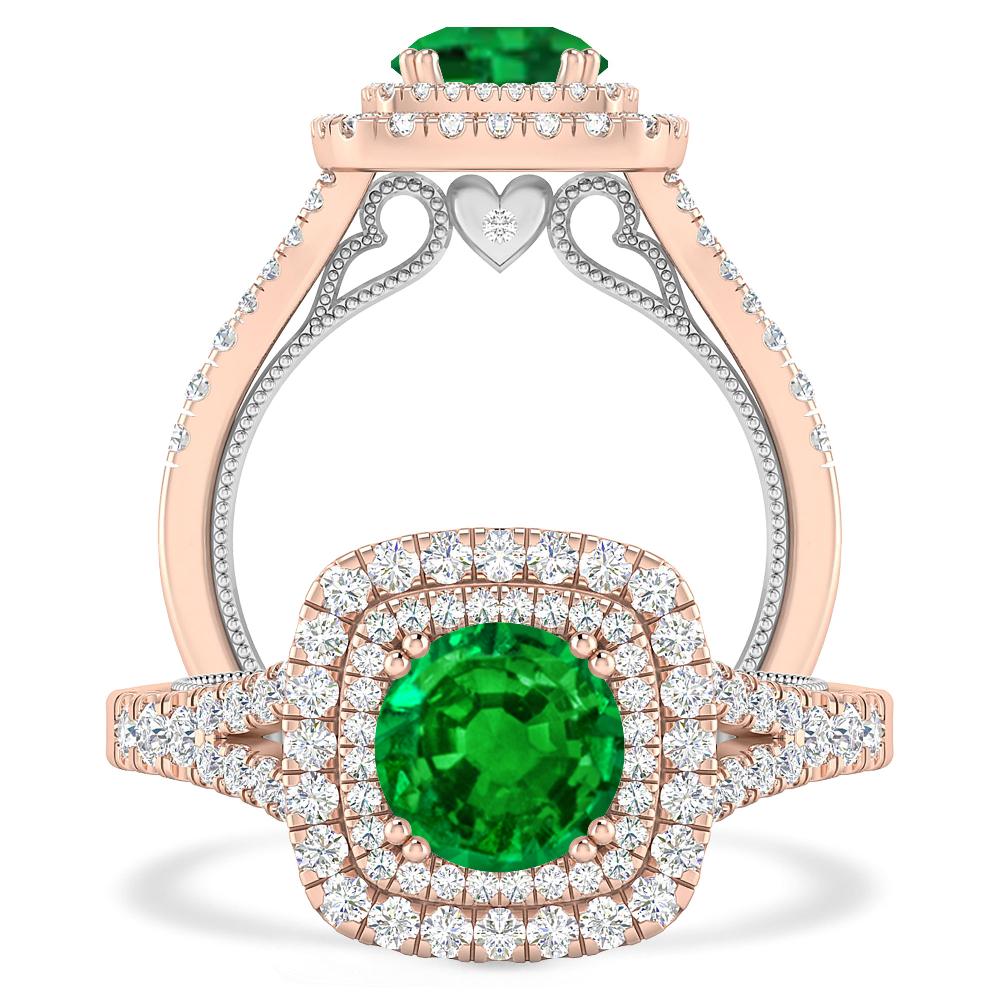 Rose Gold - Emerald