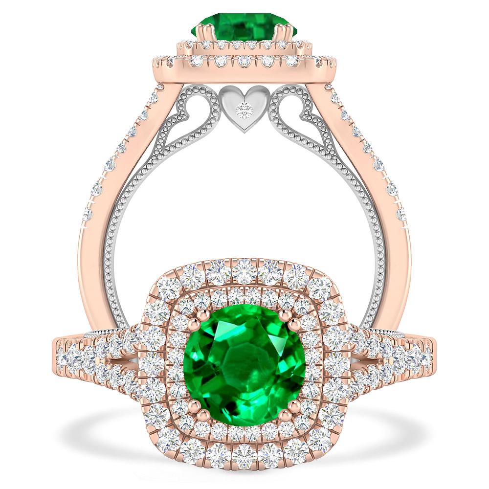 Rose Gold - Emerald