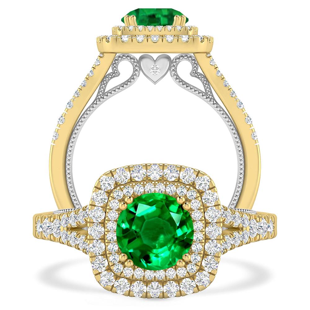 Yellow Gold - Emerald