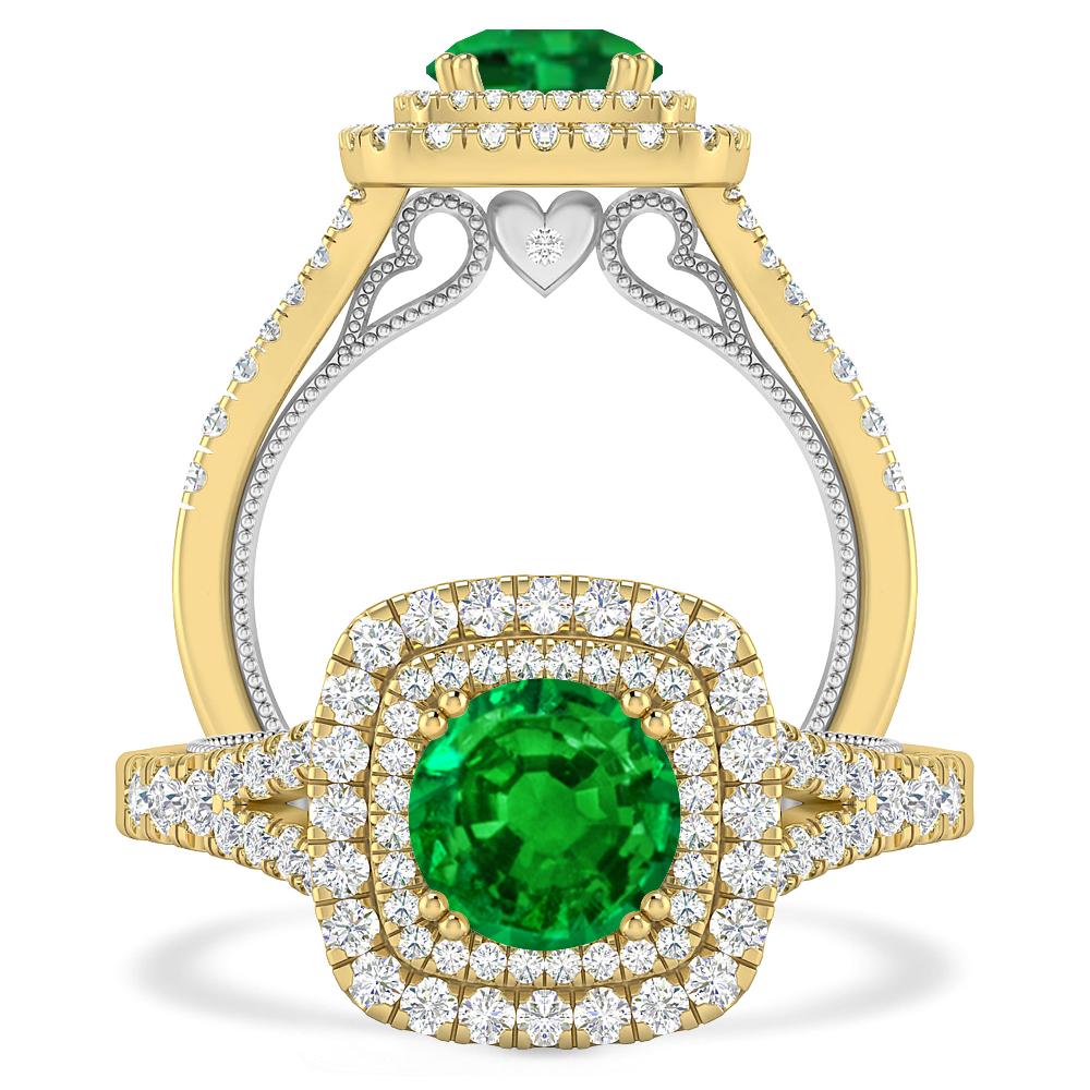 Yellow Gold - Emerald