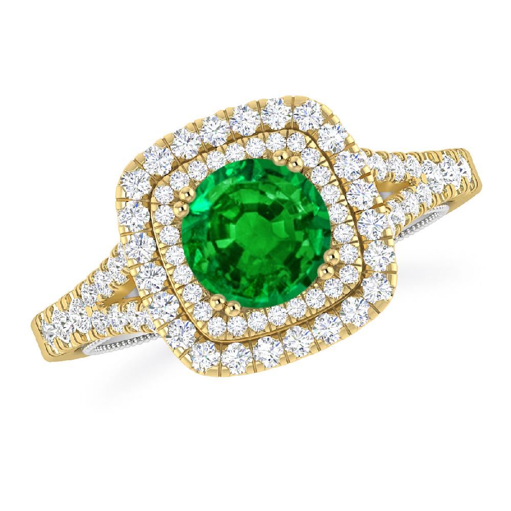 Yellow Gold - Emerald