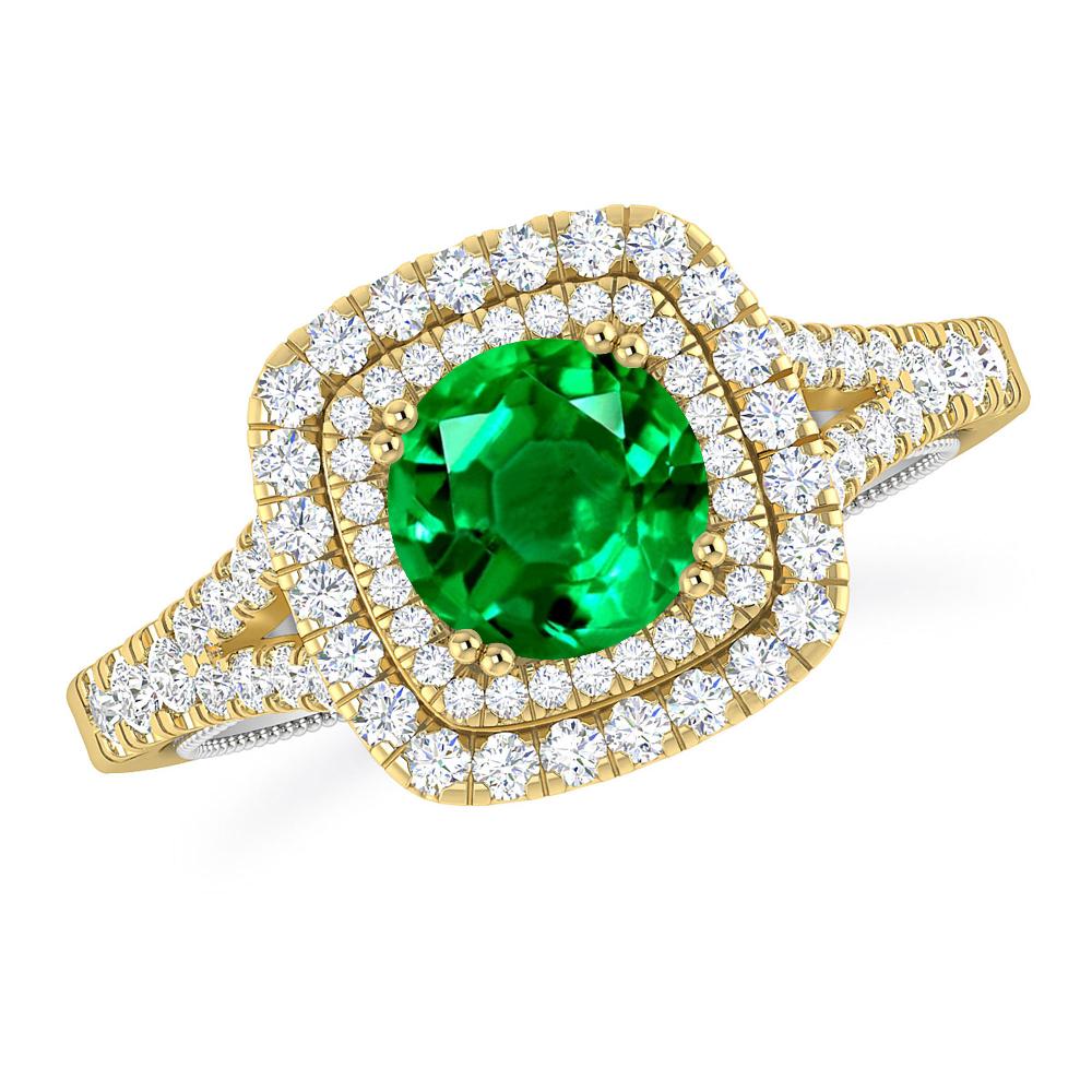 Yellow Gold - Emerald