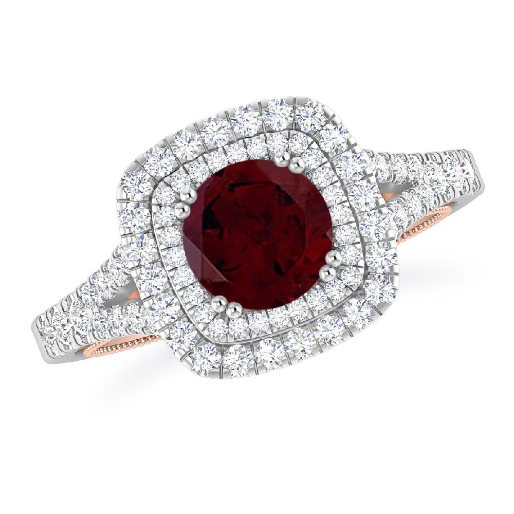 White Gold - Garnet