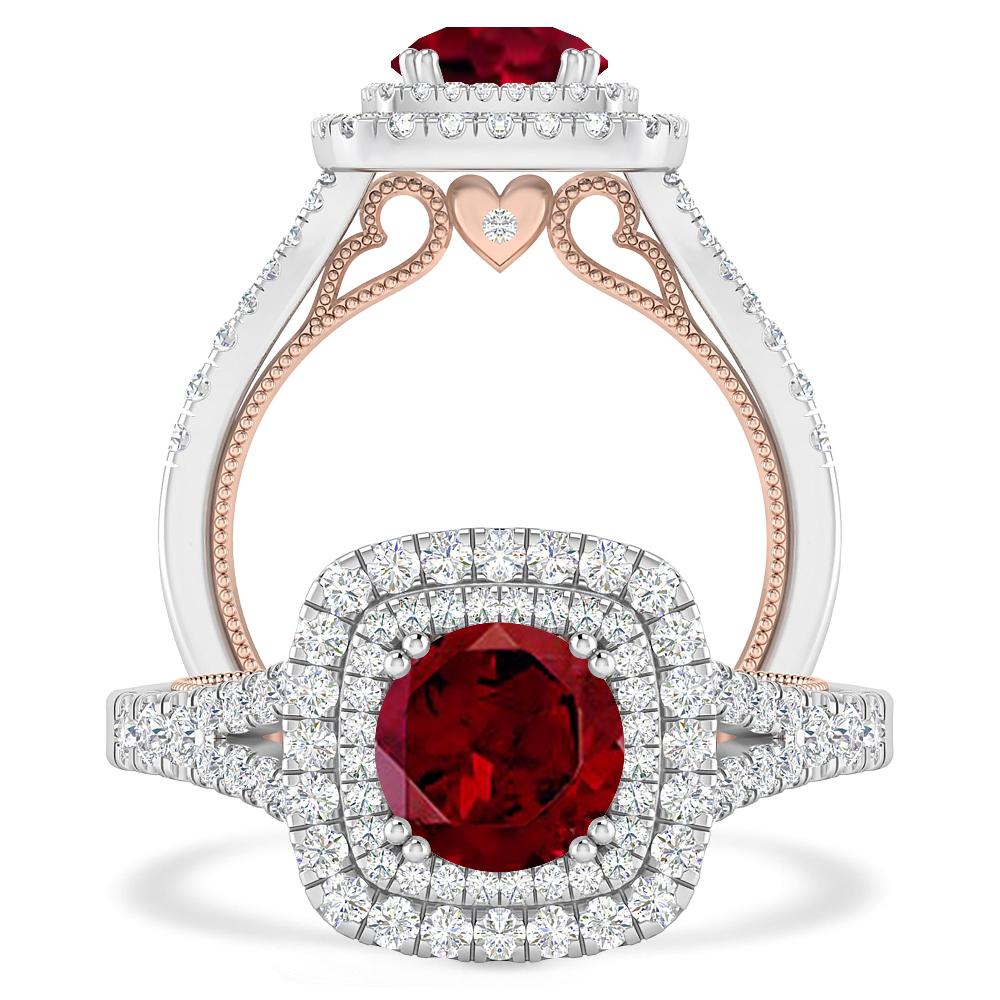 White Gold - Garnet