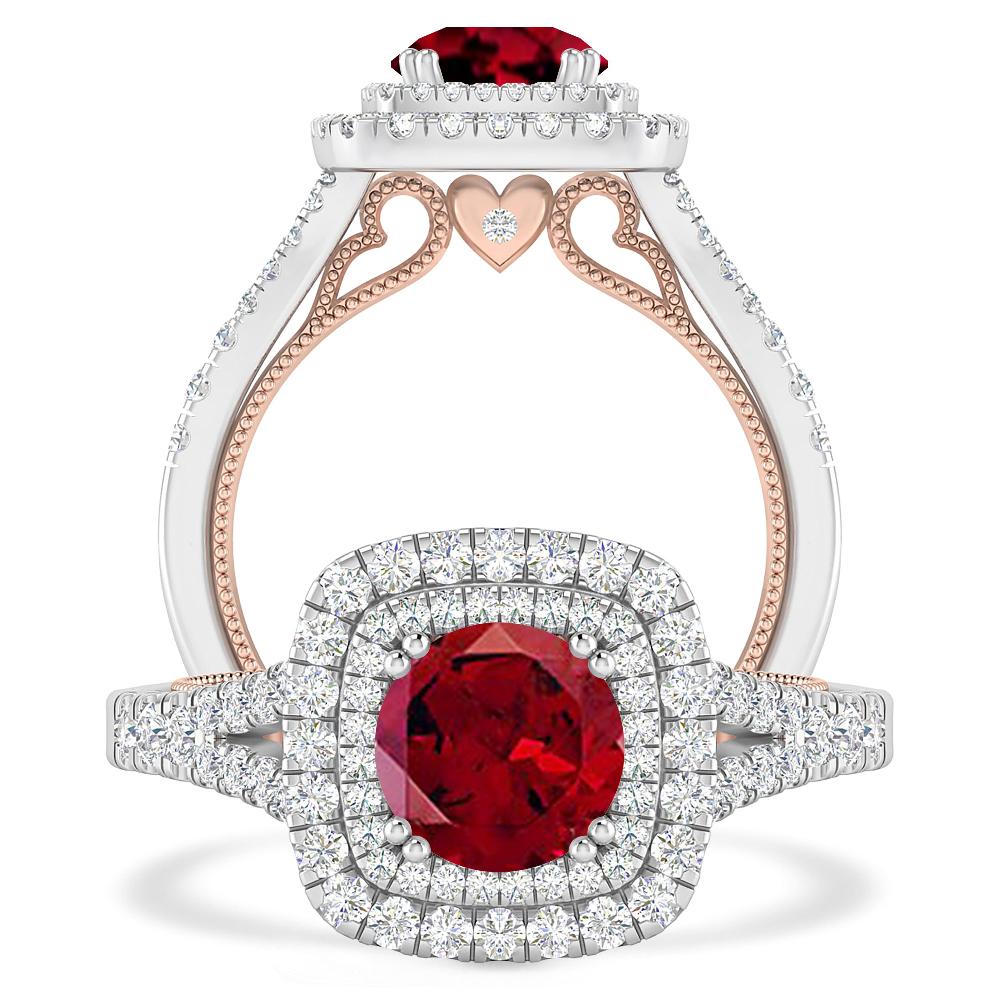 White Gold - Garnet