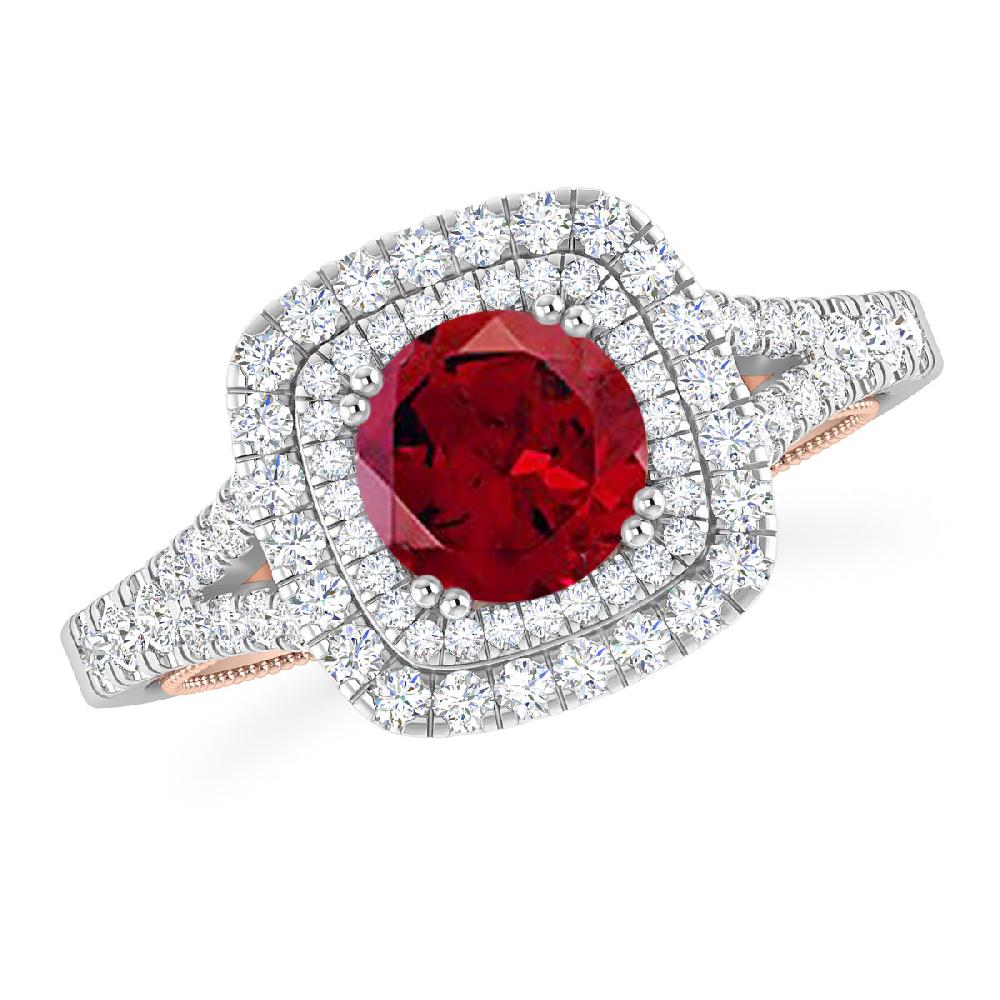 White Gold - Garnet