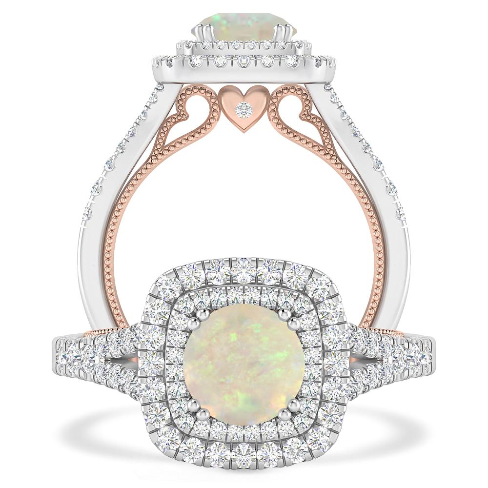 White Gold - Opal