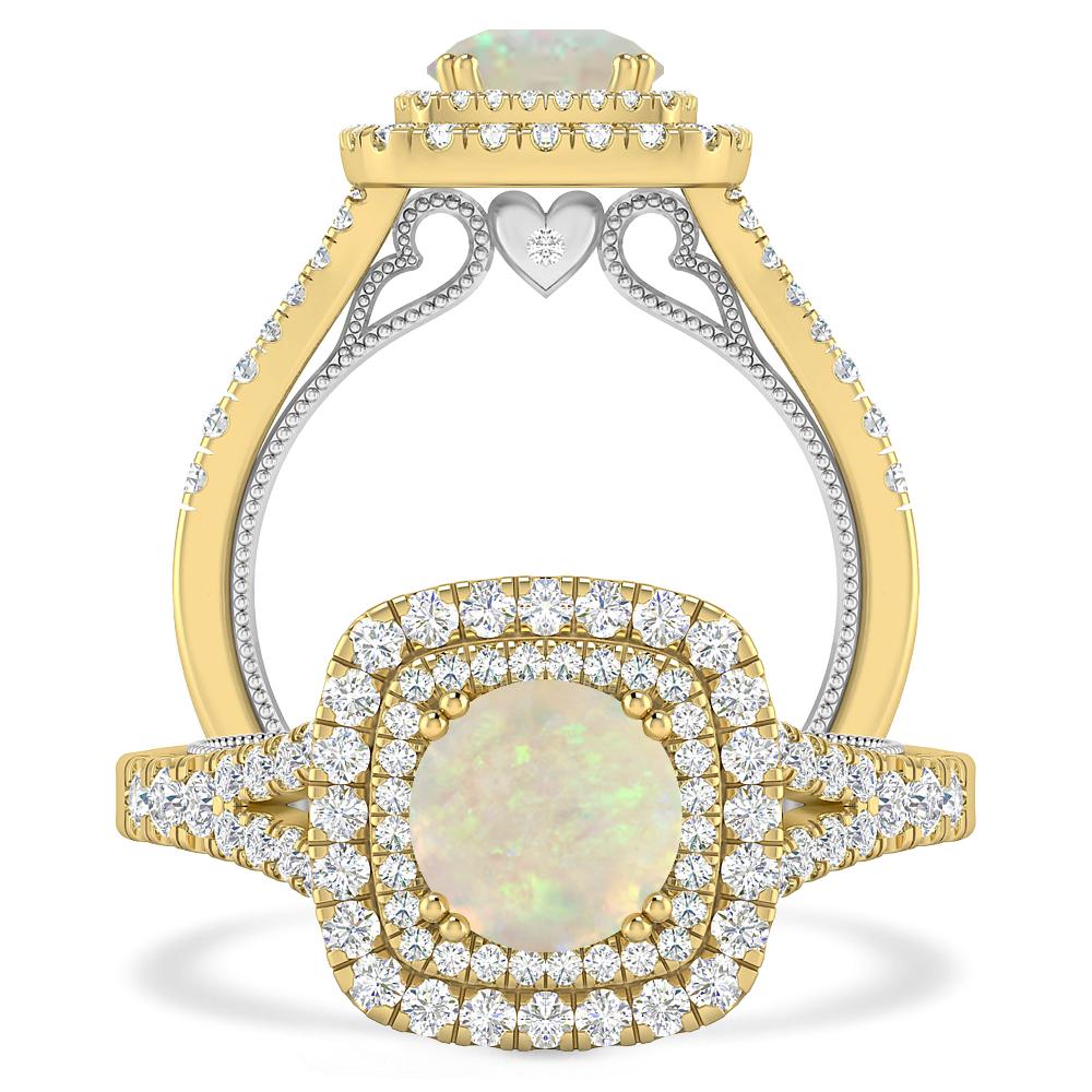 Yellow Gold - Opal