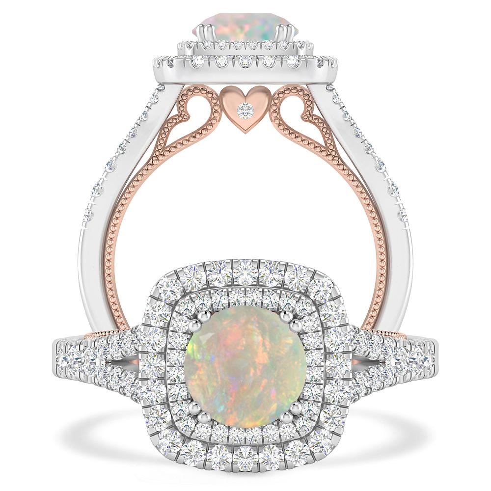 White Gold - Opal