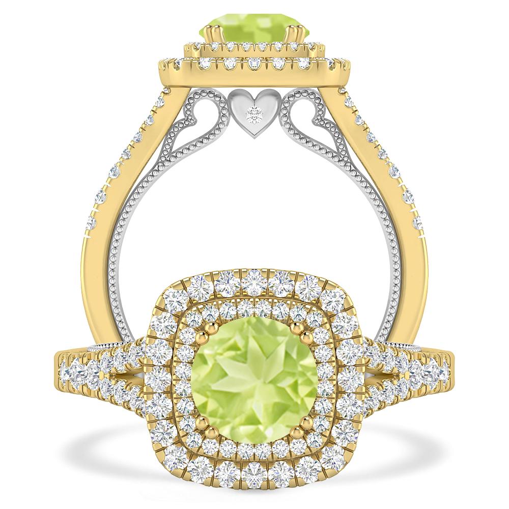 Yellow Gold - Peridot