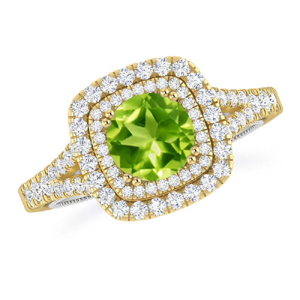 Yellow Gold - Peridot