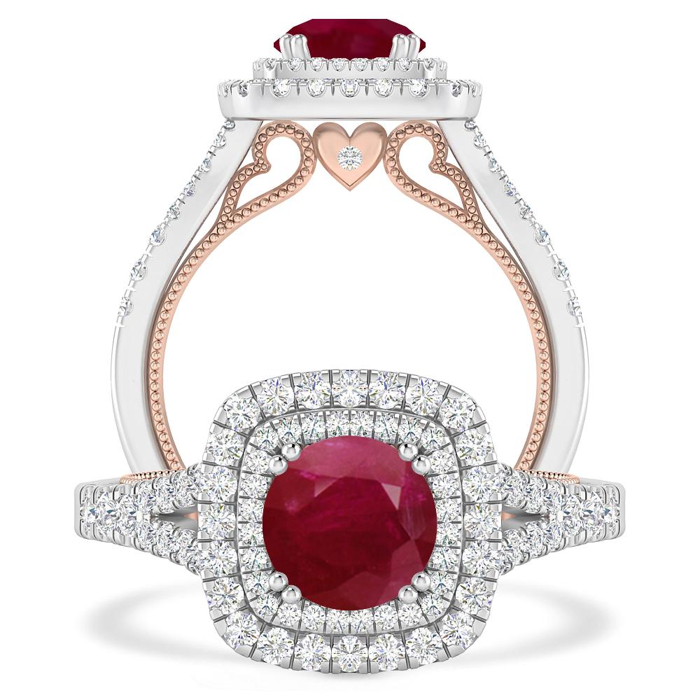 White Gold - Ruby