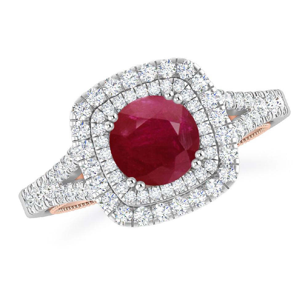 White Gold - Ruby